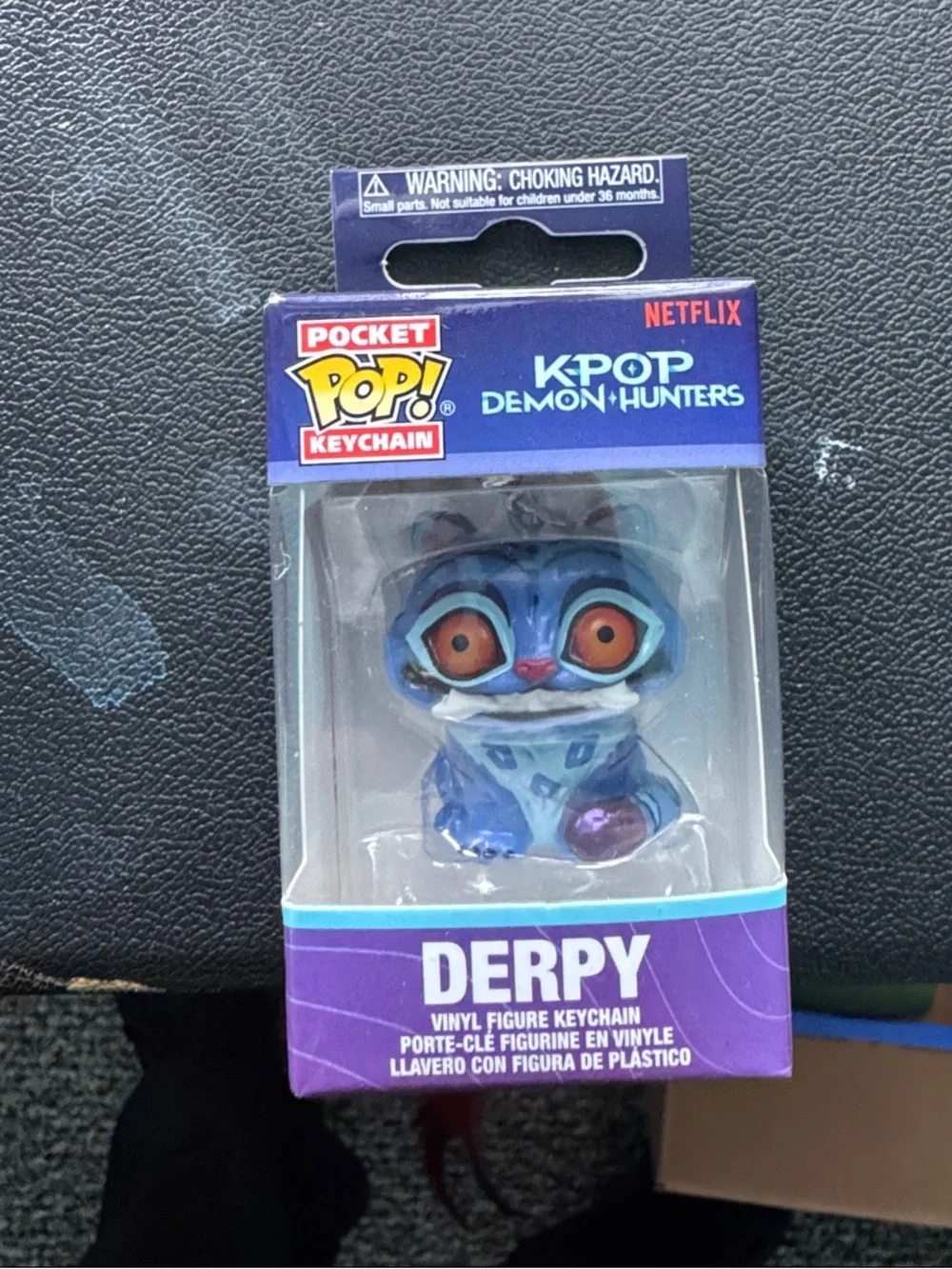 Netflix Pocket Pop! Keychain K-POP Demon Hunters Derpy in Blue and Purple